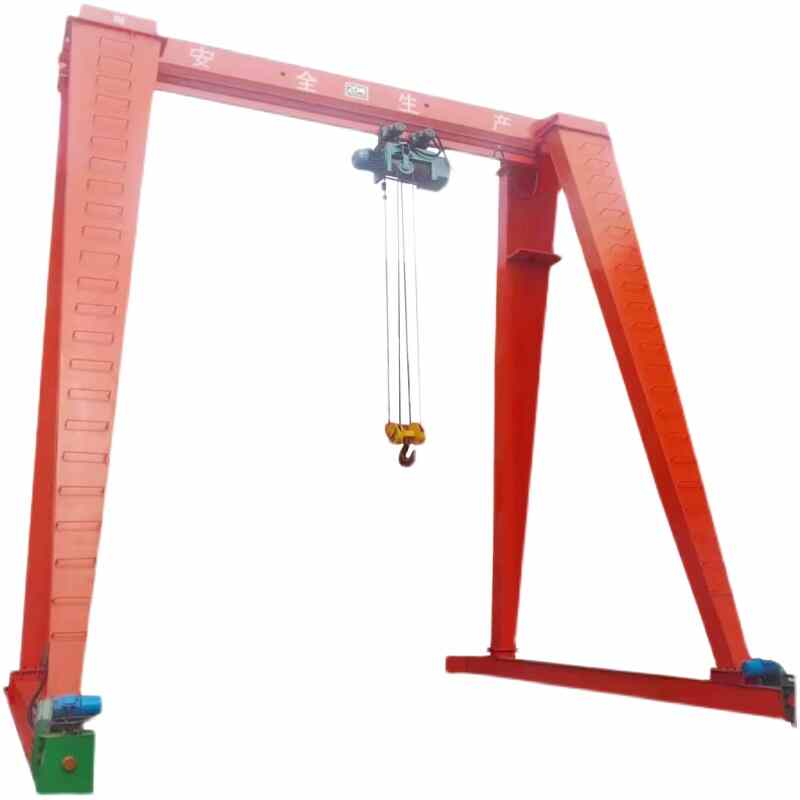定製龍門吊升降單梁10噸電（diàn）動5噸花（huā）架門式起重機30T雙梁軌道集裝箱