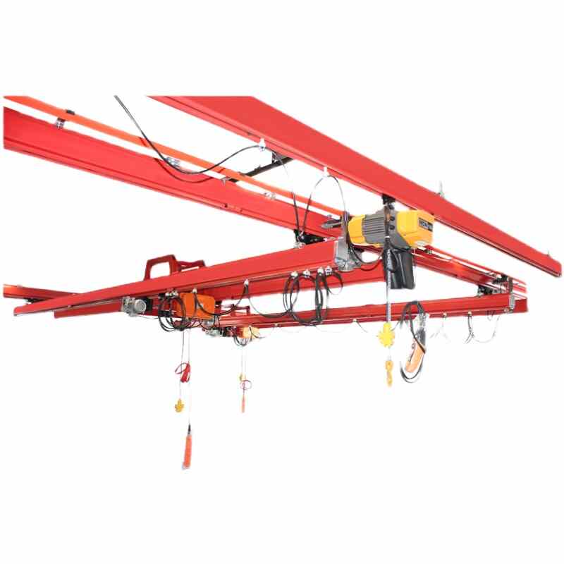 kbk軌道組合式工廠車間懸掛移動滑（huá）動軌（guǐ）電動升降小型150公斤起重機